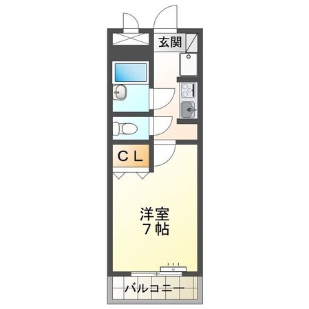 京口駅 徒歩14分 5階の物件間取画像